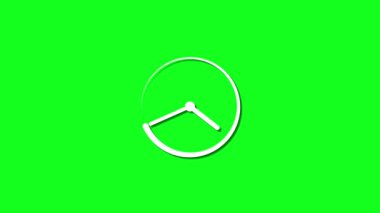 Saat düz simgesi, vektör, illüstrasyon