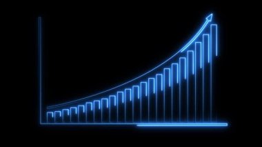 Parlak çizgileri olan grafik