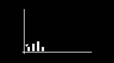 grafik simgesi. Düz stil. Gölgeli grafik simgesi