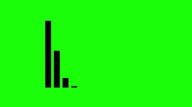 Siyah arkaplanda yeşil ok işareti