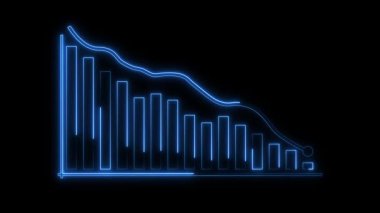 düz stil çubuk grafik simgesi