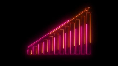 neon ışık ok simgesi