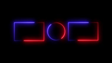 3d neon soyut arkaplan