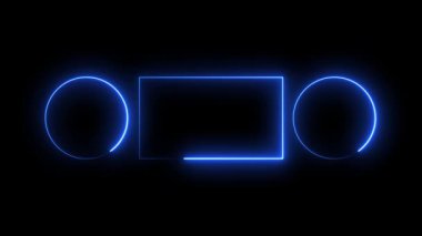 Bir neon işaretinin 3 boyutlu görüntülenmesi