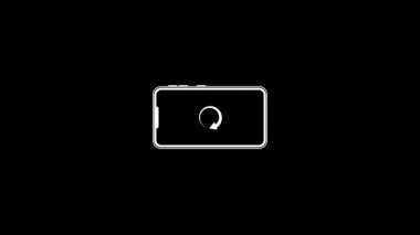 akıllı telefon ekranı cep telefonu simgesi