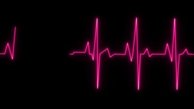 Kardiyogramlı kalp. kalp atışı.