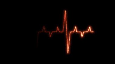 Soyut parlayan kırmızı kalp. 3 boyutlu illüstrasyon, 3 boyutlu illüstrasyon,