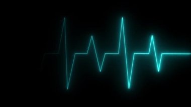 Parlayan neon ışığın 3 boyutlu görüntüsü