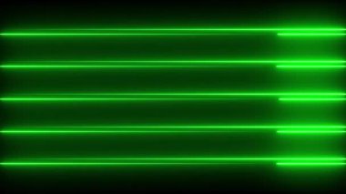 Siyah ve yeşil neon ışıklı yeşil ışık arkaplanı.