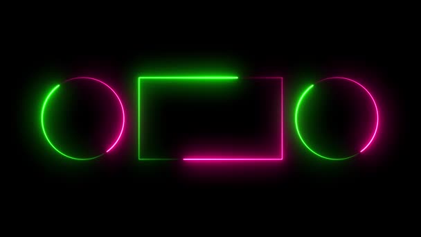 3 d rendering of neon glowing sign of a neon sign.
