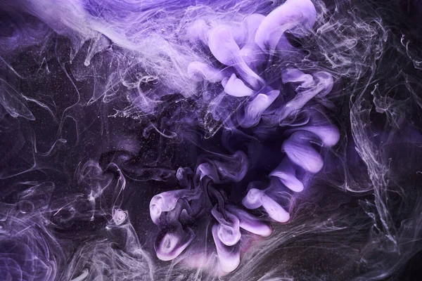 Фіолетовий Бузковий Різнокольоровий Дим Абстрактний Фон Акрилова Фарба Під Водою — стокове фото