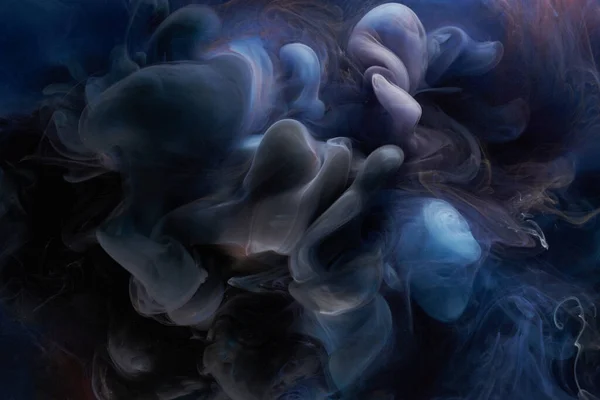 Blå Bläck Abstrakt Bakgrund Akrylfärg Bakgrund För Parfym Hookah Kosmetika — Stockfoto
