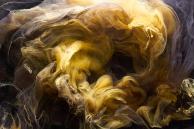 Rengarenk mürekkep soyut arkaplanı karşıtlığı. Parfüm, nargile ve kozmetik ürünleri için akrilik boya arka planı. Gizemli duman bulutları, renkli sis