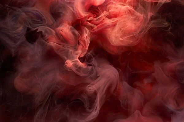 Vörös Tinta Elvont Háttér Akril Festék Háttér Parfüm Vízipipa Kozmetikumok — Stock Fotó