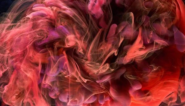 Rött Svart Bläck Abstrakt Bakgrund Akrylfärg Bakgrund För Parfym Hookah — Stockfoto