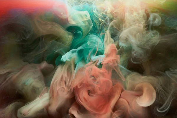 Contrastando Tinta Multicolorida Fundo Abstrato Fundo Tinta Acrílica Para Perfume — Fotografia de Stock