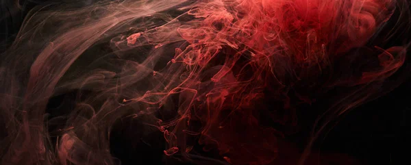 Czerwony Czarny Tło Abstrakcyjne Atrament Tło Farby Akrylowej Perfum Hookah — Zdjęcie stockowe