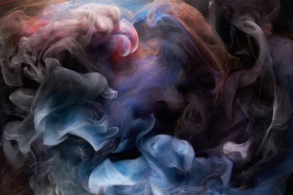 Contrasterende Veelkleurige Inkt Abstracte Achtergrond Acryl Verf Achtergrond Voor Parfum — Stockfoto