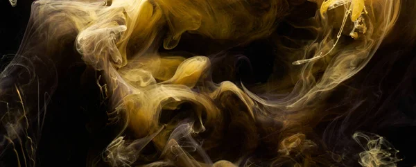 对比彩色油墨的抽象背景 用于香水 化妆品的丙烯酸涂料背景 神秘的烟云 五彩斑斓的雾 — 图库照片