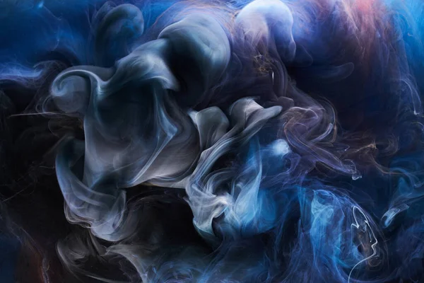Blauwe Inkt Abstracte Achtergrond Acryl Verf Achtergrond Voor Parfum Hookah — Stockfoto