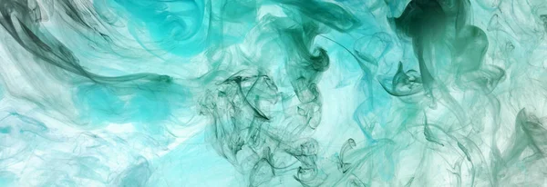 Emerald Groene Inkt Abstracte Achtergrond Acryl Verf Achtergrond Voor Parfum — Stockfoto