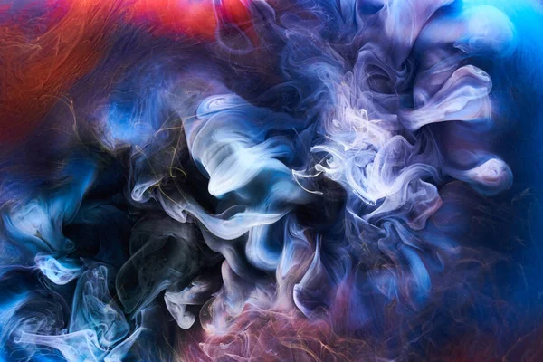 Blauwe Rode Inkt Abstracte Achtergrond Acryl Verf Achtergrond Voor Parfum — Stockfoto
