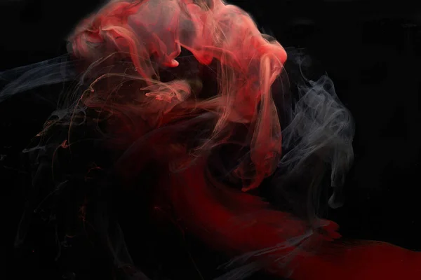 Rött Svart Bläck Abstrakt Bakgrund Akrylfärg Bakgrund För Parfym Hookah — Stockfoto