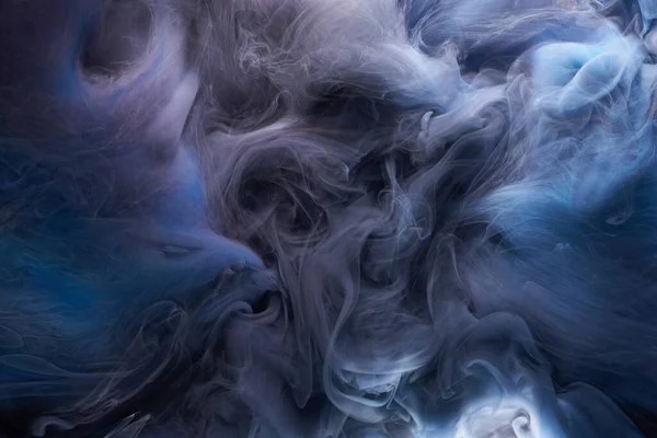 Tinta Azul Fundo Abstracto Fundo Tinta Acrílica Para Perfume Narguilé — Fotografia de Stock