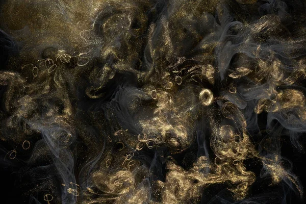 추상적 스러운 아크릴 페인트 우주에서 소용돌이치는 — 스톡 사진