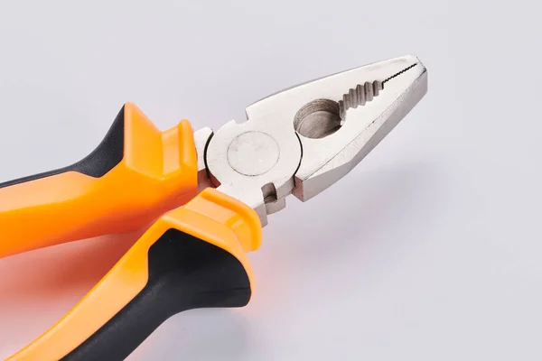 Pliers Isolated White Background Hand Tool Repair Construction Maintenance — Stock Photo, Image