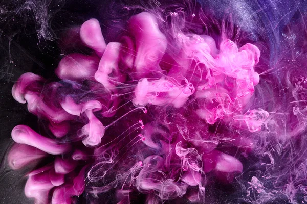 Dark Pink Black Abstract Ocean Background Splashes Drops Waves Paint —  Fotos de Stock