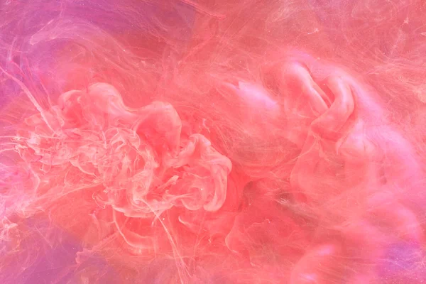 Gentle Pink Abstract Ocean Background Splashes Drops Waves Paint Water — Foto de Stock