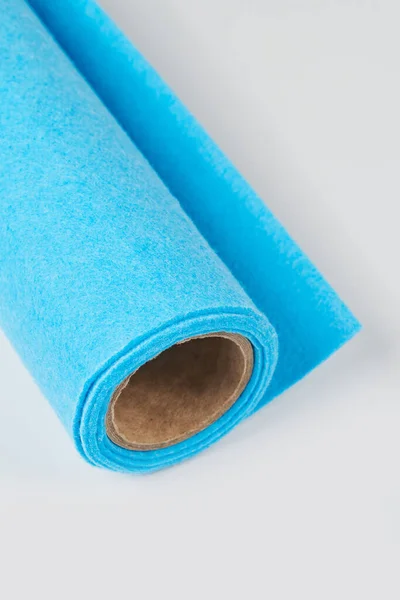 Soft Felt Textile Material Airy Blue Colors Colorful Texture Fabric — Stock Photo, Image