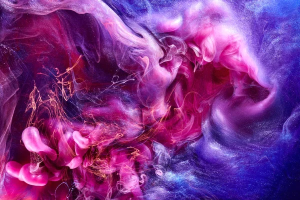 Pink Lilac Abstract Ocean Background Splashes Waves Paint Water Clouds — Foto de Stock