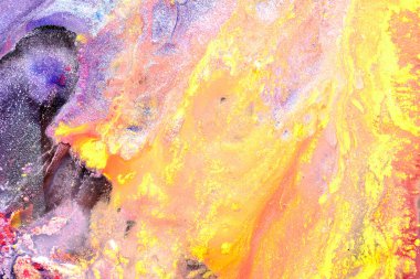 Luxury sparkling abstract background, liquid art. Multi-colored contrast paint mix, alcohol ink blots, marble texture. Modern print pattern