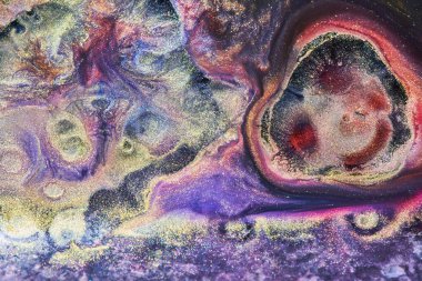 Luxury sparkling abstract background, liquid art. Multi-colored contrast paint mix, alcohol ink blots, marble texture. Modern print pattern