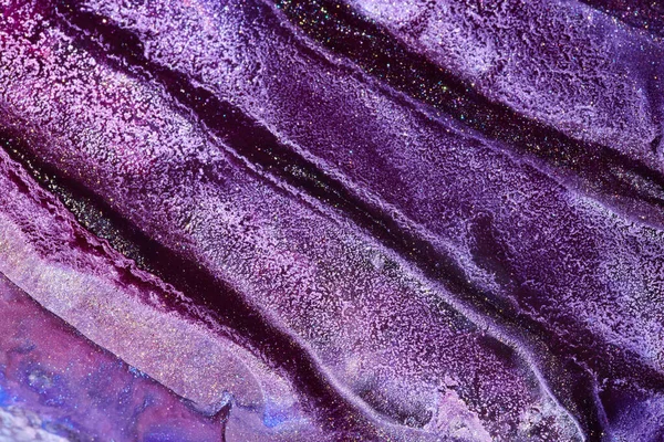 Luxury Sparkling Abstract Background Liquid Art Violet Lilac Contrast Paint — Stockfoto