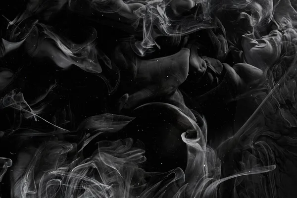 Чёрный Тёмный Абстрактный Океан Всплески Волны Краски Водой Облака Межзвездного — стоковое фото