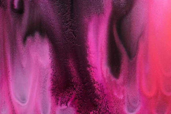 Abstract Magenta Background Alcohol Ink Streaks Stains Wine Color Paint — Stock Photo, Image