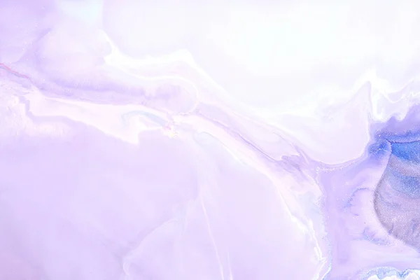 Lujo Brillante Fondo Abstracto Arte Líquido Violeta Mezcla Pintura Contraste — Foto de Stock