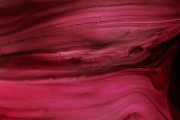 Abstract Magenta Background Alcohol Ink Streaks Stains Wine Color Paint — Fotografia de Stock