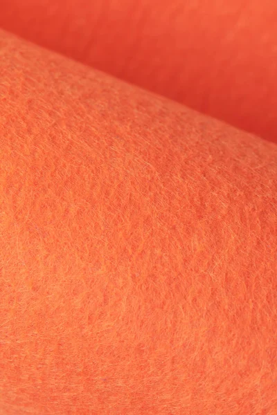 Soft Felt Textile Material Bright Orange Colors Colorful Texture Flap — Fotografia de Stock