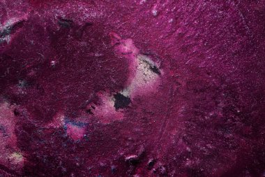 Luxury sparkling abstract background, liquid art. Violet red contrast paint mix, alcohol ink blots, marble texture. Modern print pattern
