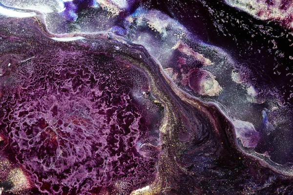 Luxury Sparkling Abstract Background Liquid Art Multi Colored Contrast Paint — Stockfoto