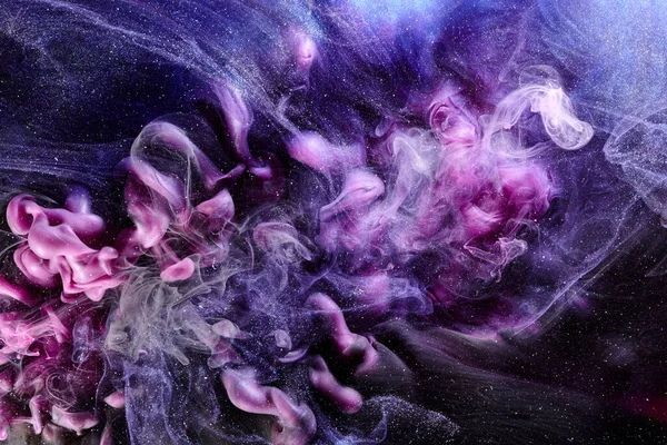 五彩斑斓的对比外太空抽象的背景 星际的烟雾在运动 宇宙的涂料旋涡 — 图库照片