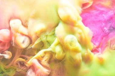 Çok renkli kontrastlı sıvı sanat arka planı. Boya mürekkebi patlaması, soyut duman modeli