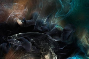 Çok renkli kontrastlı sıvı sanat arka planı. Boya mürekkebi patlaması, soyut duman modeli