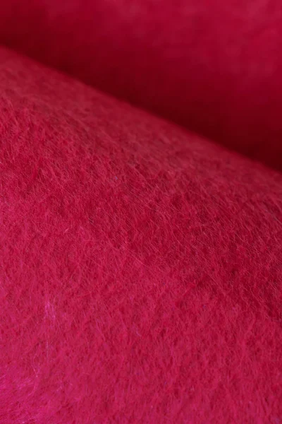 Soft Felt Textile Material Red Pink Colors Colorful Texture Flap — Stock Photo, Image