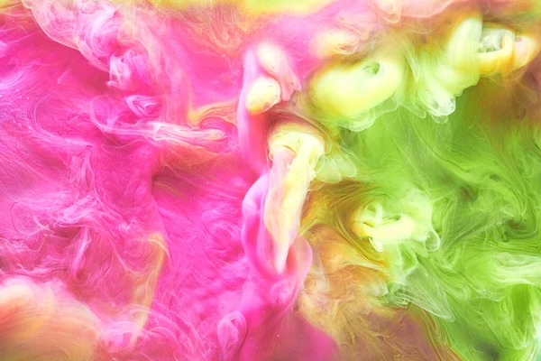Fondo Arte Líquido Contraste Multicolor Explosión Tinta Pintura Maqueta Humo — Foto de Stock