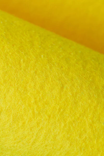 Soft Felt Textile Material Yellow Color Colorful Texture Flap Fabric — Stock fotografie